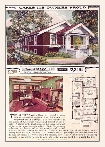 manufactured house plans, Sears, custom vs cookie cutter
